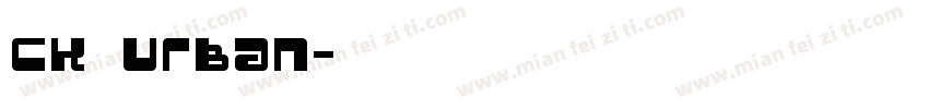 CK Urban字体转换